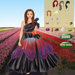 flower power couture dress up